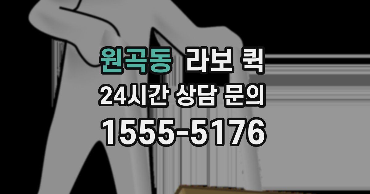 원곡동 라보 퀵