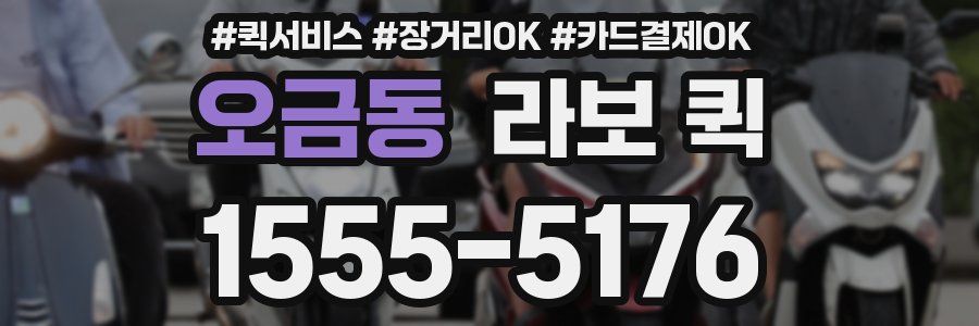 오금동 라보 퀵