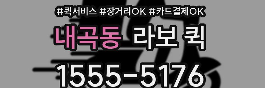 내곡동 라보 퀵