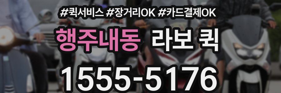 행주내동 라보 퀵