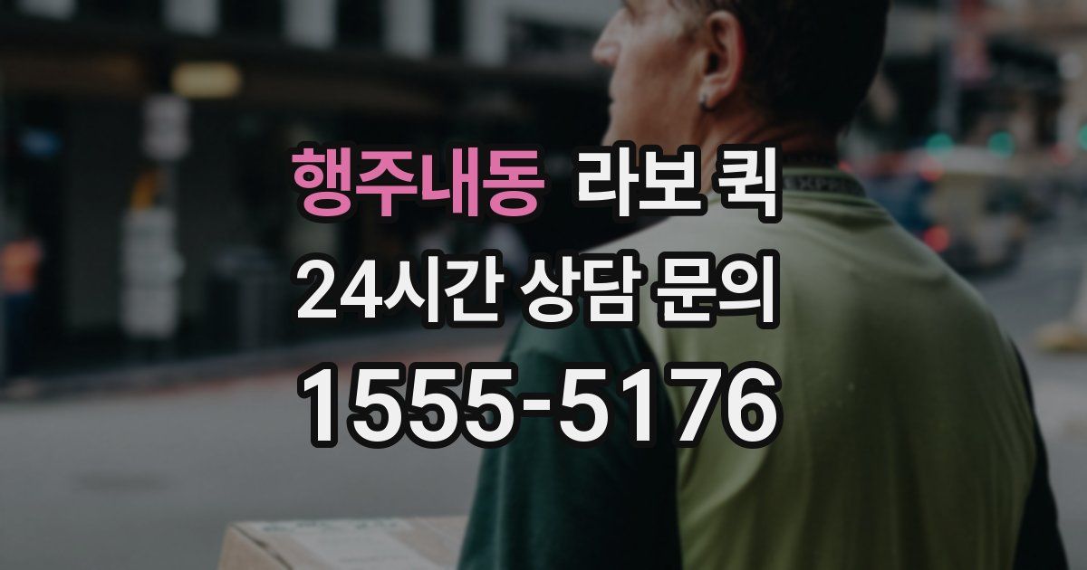 행주내동 라보 퀵