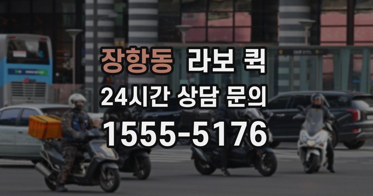 장항동 라보 퀵