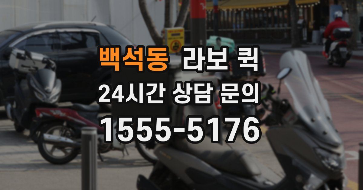 백석동 라보 퀵