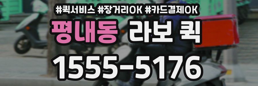 평내동 라보 퀵