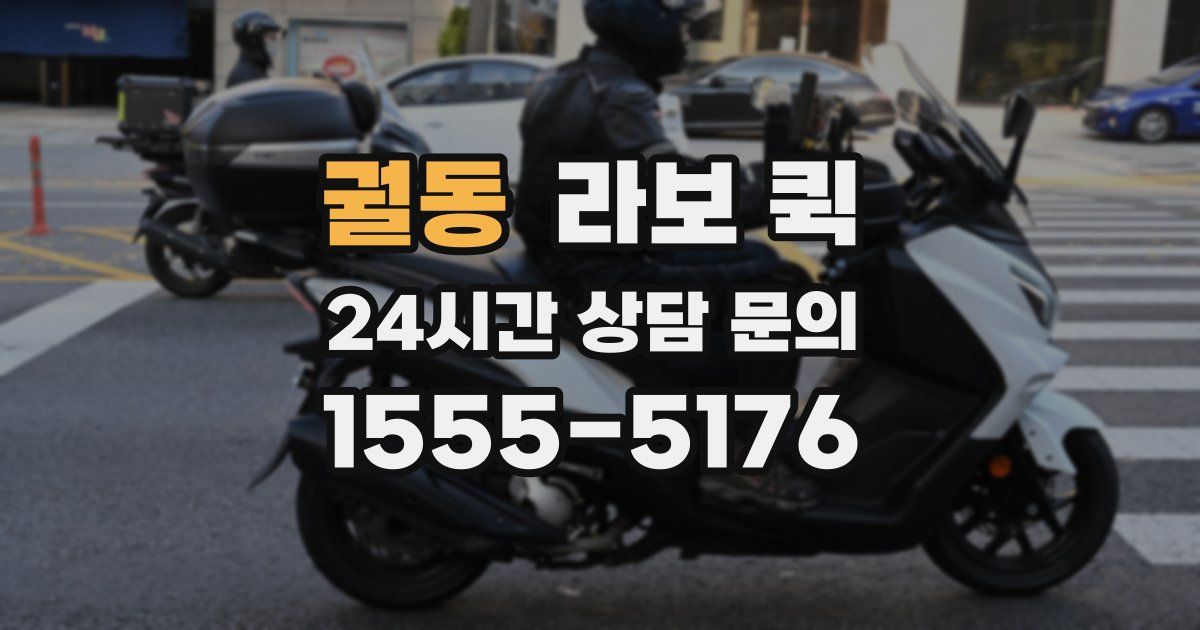 궐동 라보 퀵