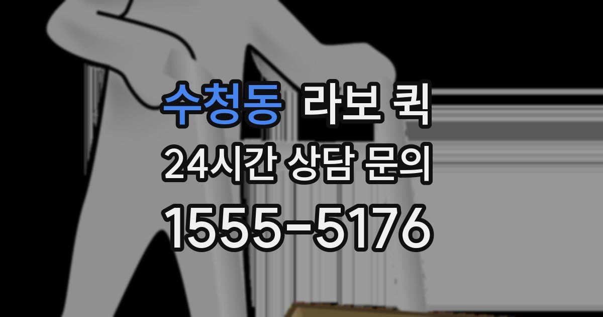 수청동 라보 퀵