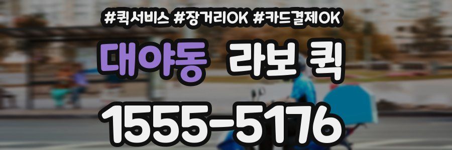 대야동 라보 퀵