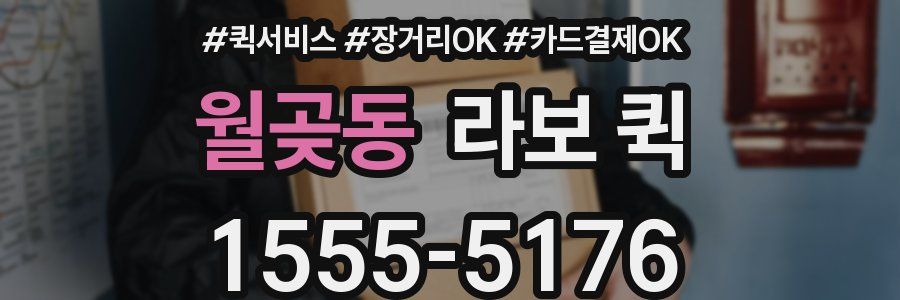 월곶동 라보 퀵