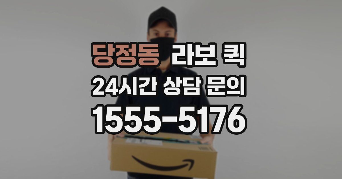 당정동 라보 퀵