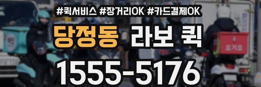 당정동 라보 퀵