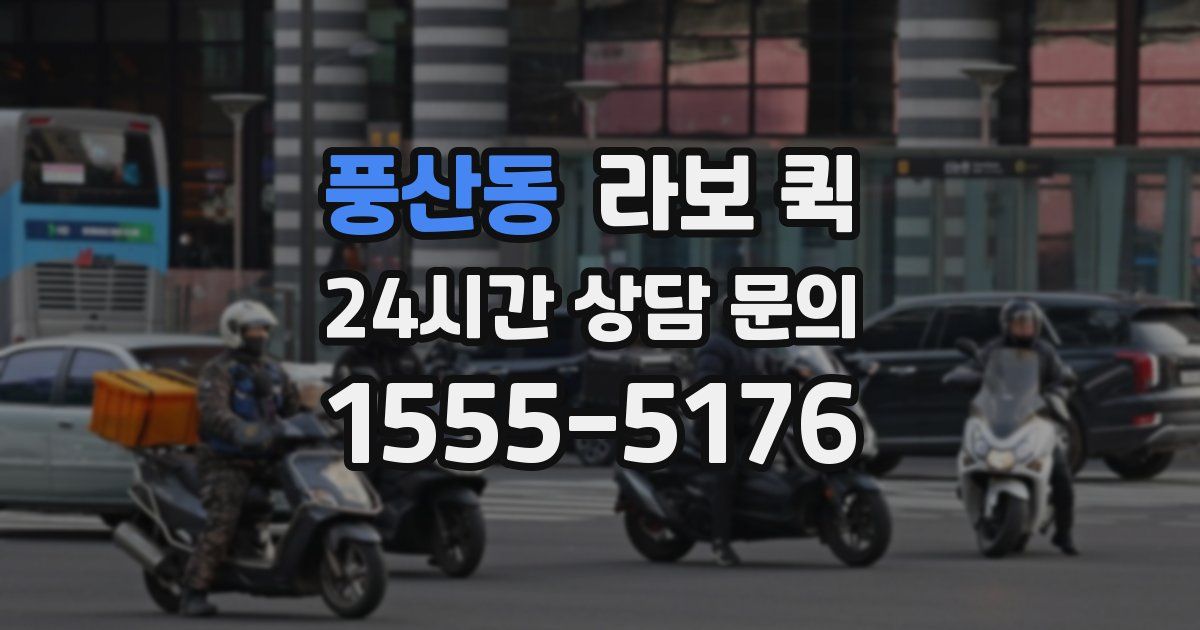 풍산동 라보 퀵