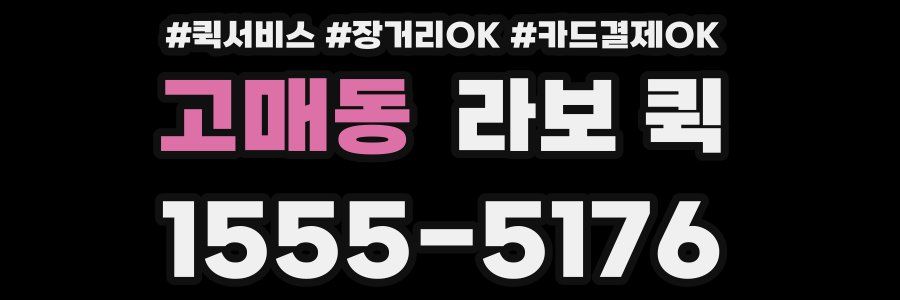 고매동 라보 퀵