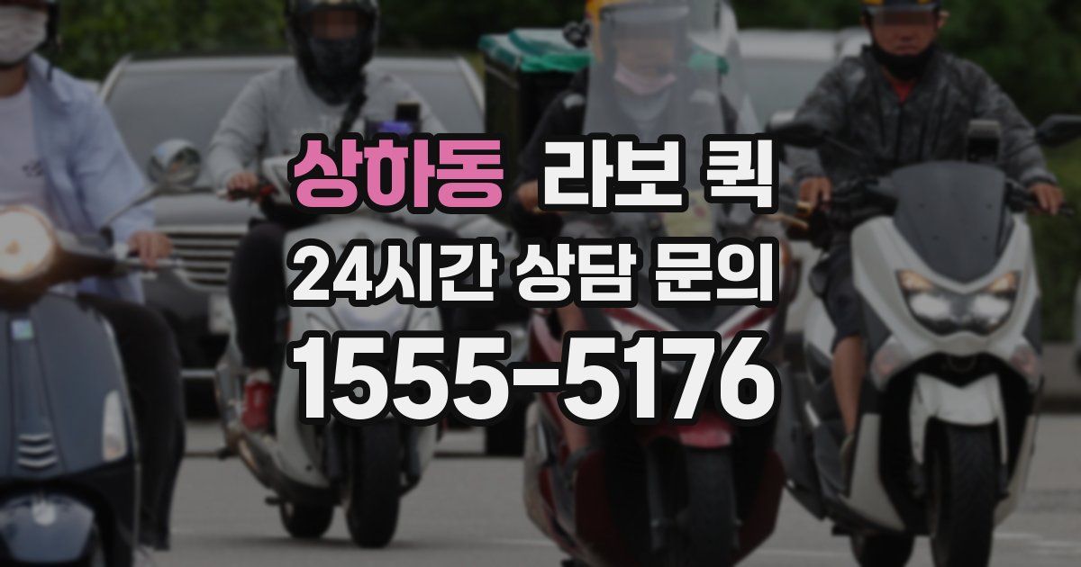 상하동 라보 퀵