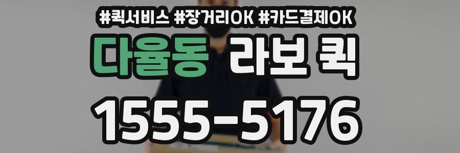 다율동 라보 퀵