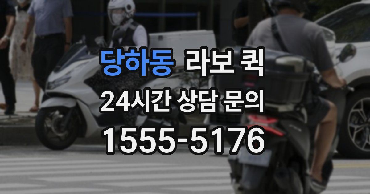 당하동 라보 퀵