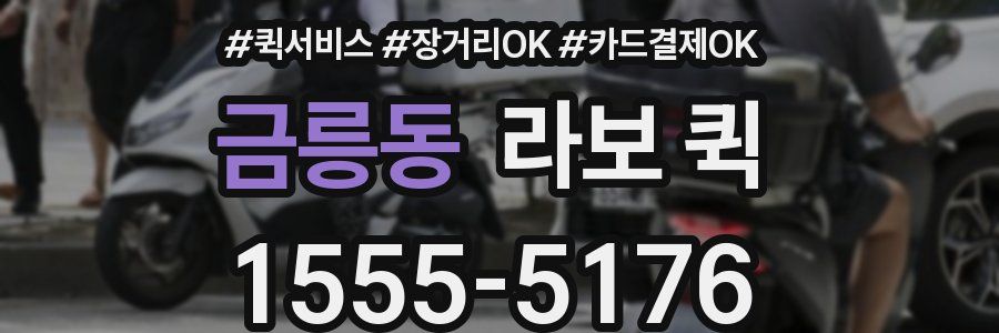 금릉동 라보 퀵