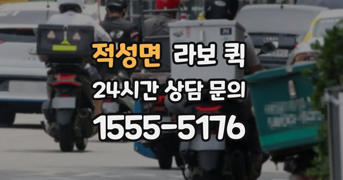 적성면 라보 퀵