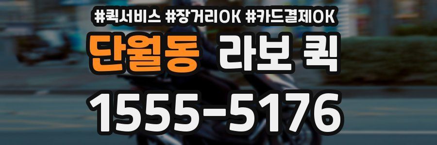 단월동 라보 퀵