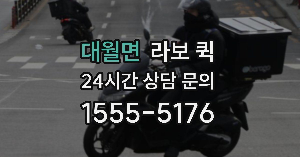 대월면 라보 퀵
