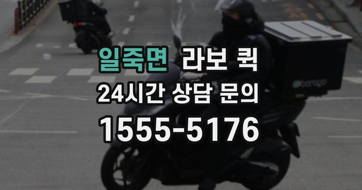 일죽면 라보 퀵