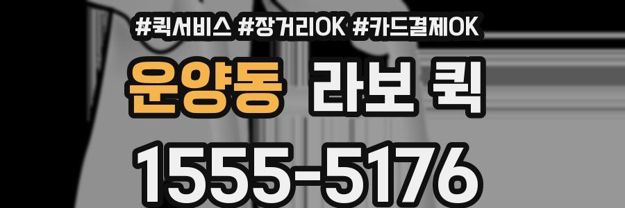 운양동 라보 퀵