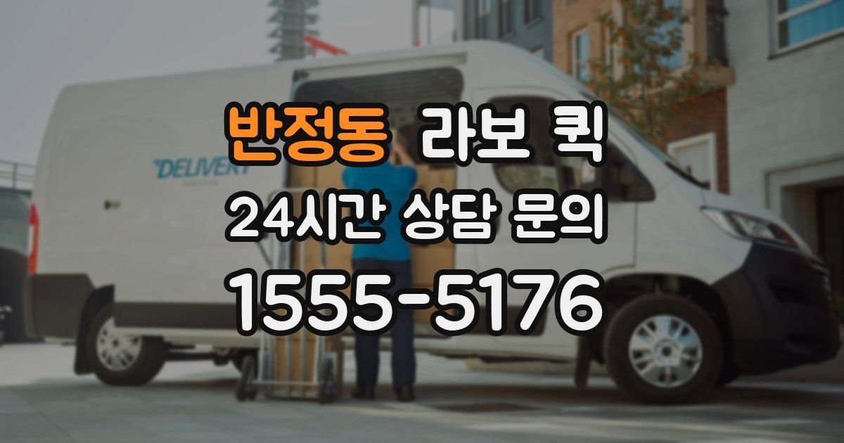 반정동 라보 퀵