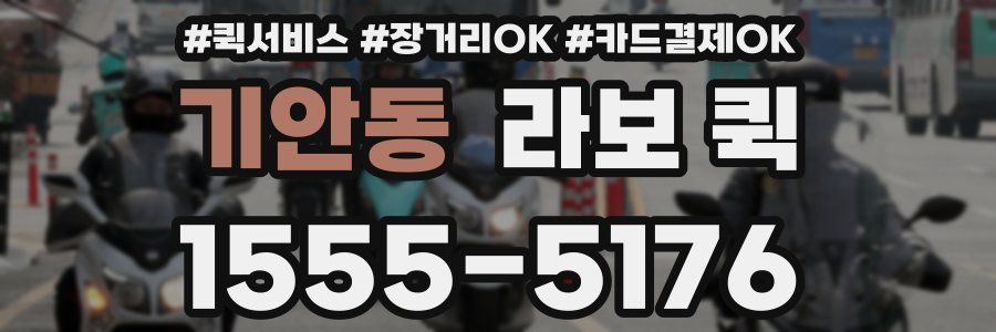 기안동 라보 퀵