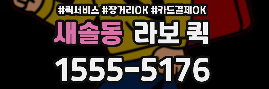 새솔동 라보 퀵