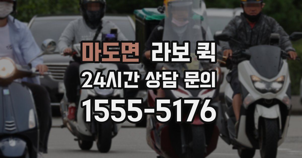 마도면 라보 퀵