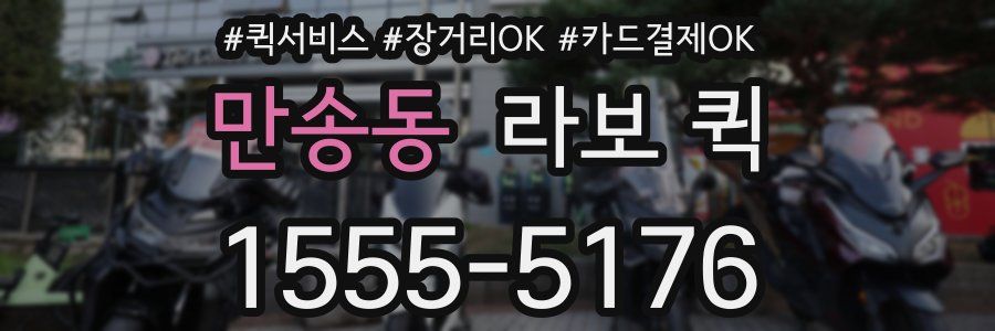 만송동 라보 퀵