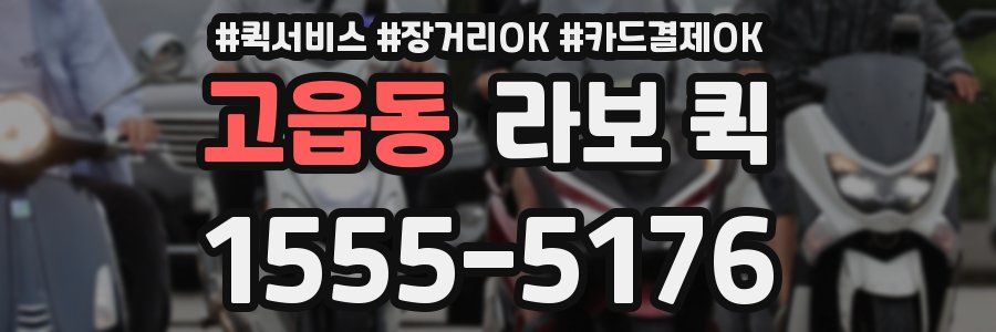 고읍동 라보 퀵