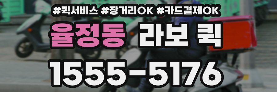 율정동 라보 퀵