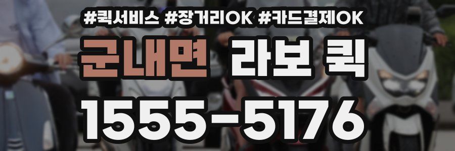 군내면 라보 퀵