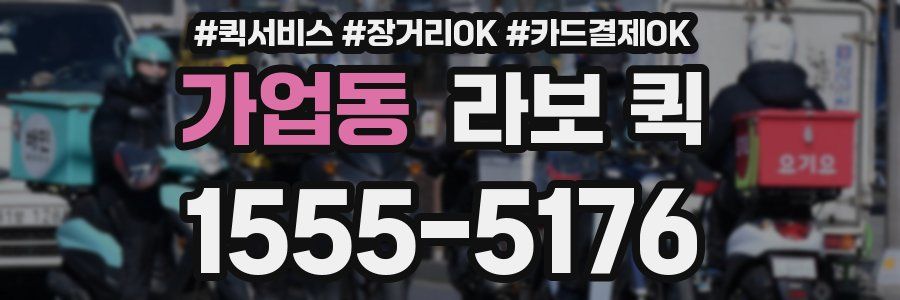 가업동 라보 퀵