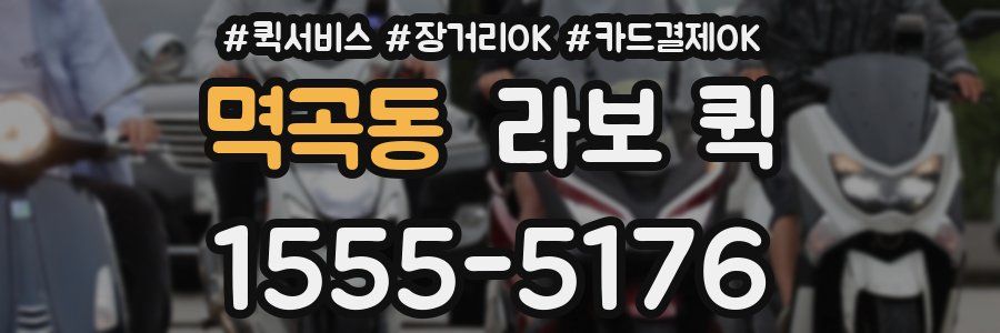 멱곡동 라보 퀵