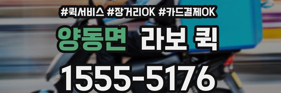 양동면 라보 퀵