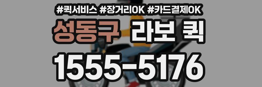 성동구 라보 퀵