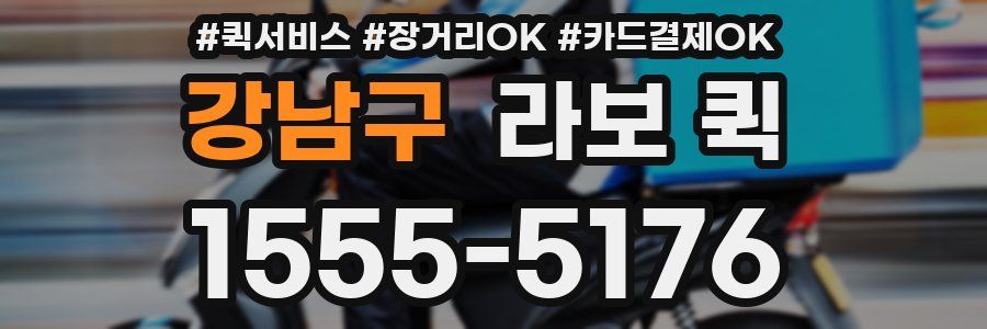 강남구 라보 퀵