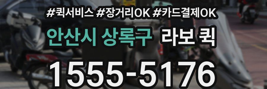 안산시 상록구 라보 퀵