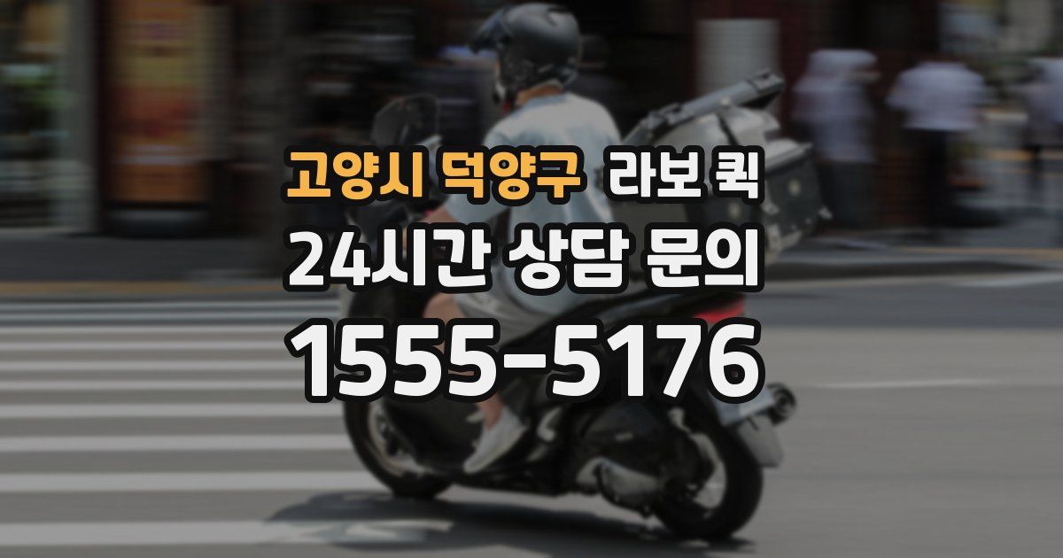 고양시 덕양구 라보 퀵