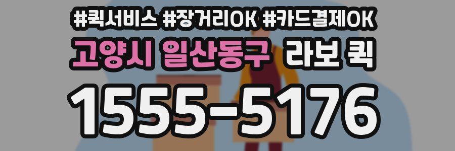 고양시 일산동구 라보 퀵