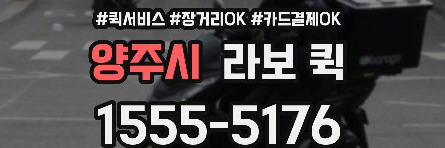 양주시 라보 퀵