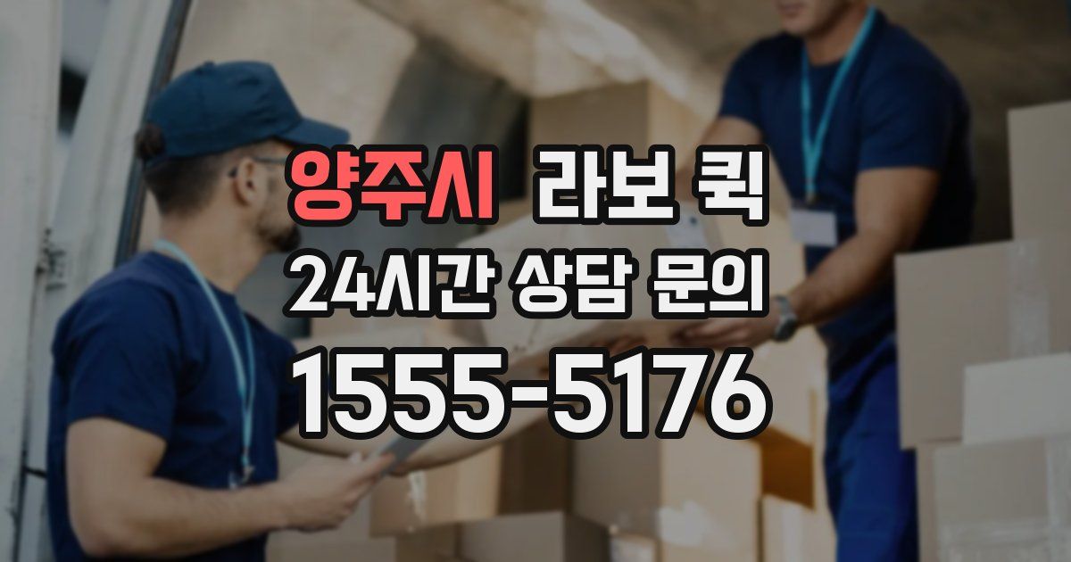 양주시 라보 퀵