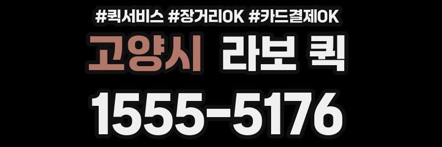 고양시 라보 퀵