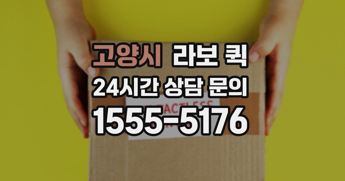 고양시 라보 퀵