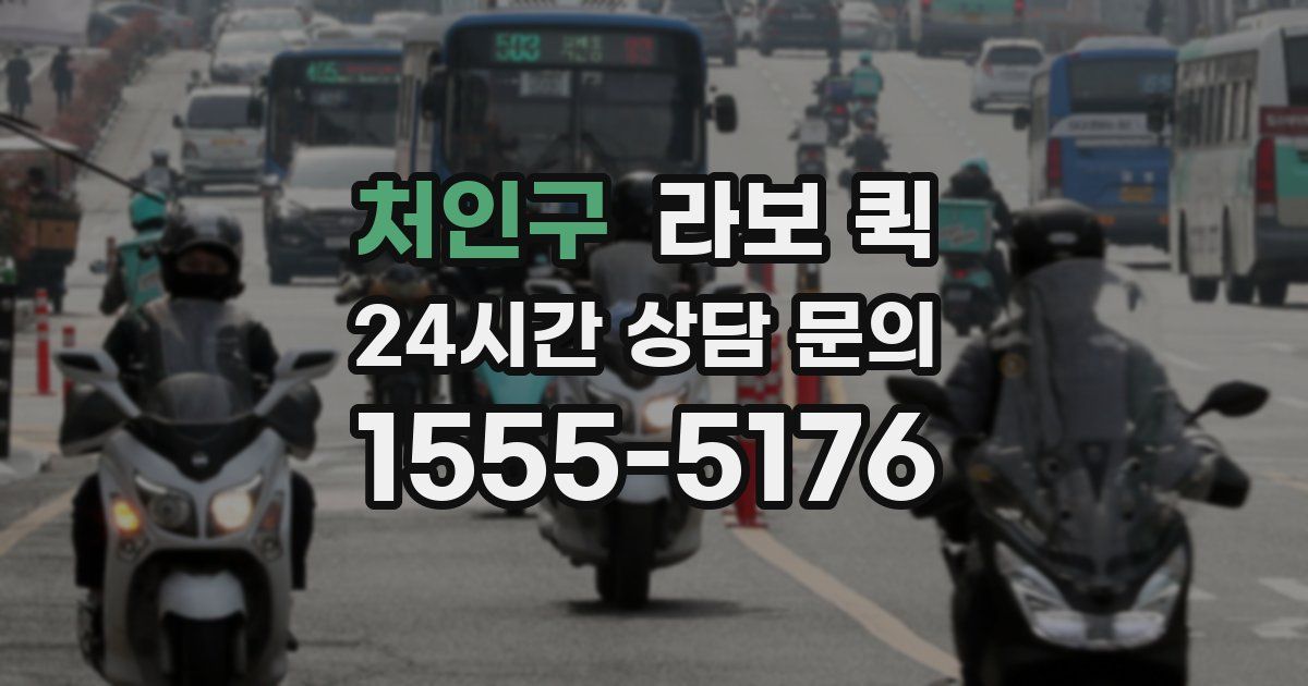 처인구 라보 퀵