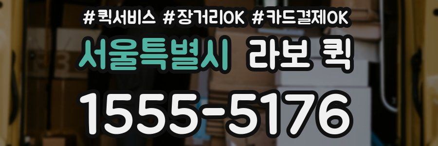 서울특별시 라보 퀵