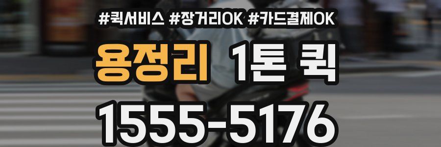 용정리 1톤 퀵