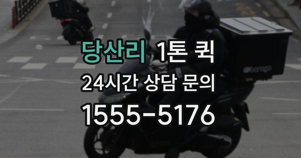 당산리 1톤 퀵