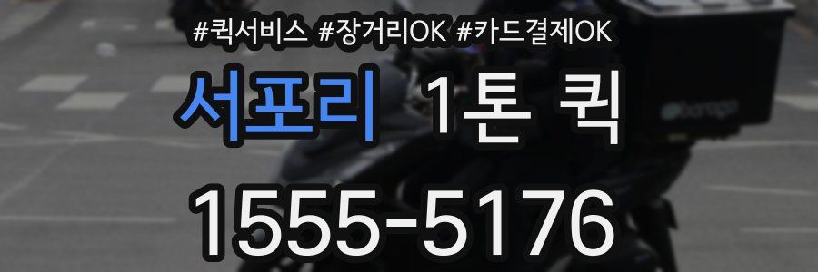 서포리 1톤 퀵